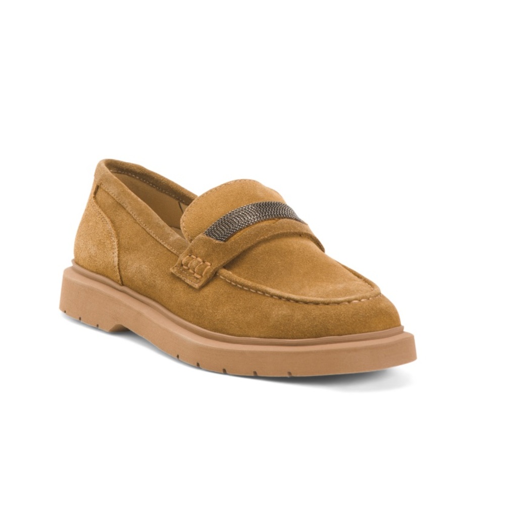 NEW Vaneli Suede Kimmo Loafers Tobacco Brown Women’s Size 8 - Picture 2 of 12
